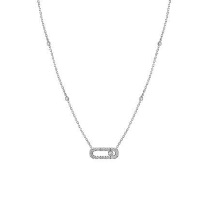 4708 | Messika Move Uno White Gold Necklace. Buy online.