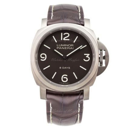 Panerai Luminor Base 8 Days Titanio PAM00562 New Authentic