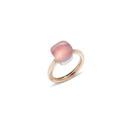 PAA1100_O6000_000QR | Pomellato Nudo White and Rose Gold Quartz Ring | Buy 