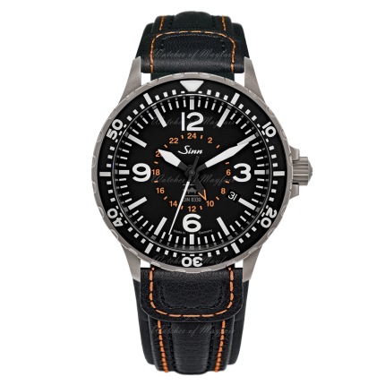 857.0401 | Sinn 857 UTC VFR Instrument Pilot Black Dial Black Leather 43 mm watch. Buy Online