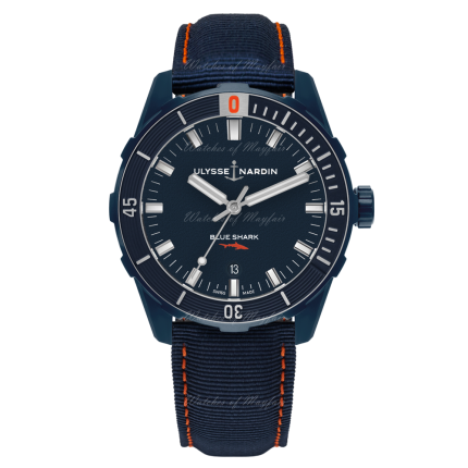8163-175LE/93-BLUESHARK | Ulysse Nardin Diver 42 mm watch. Buy online.