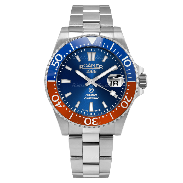 Roamer Premier Blue Automatic 42 mm 986983 41 45 20 Buy Online Watches of Mayfair
