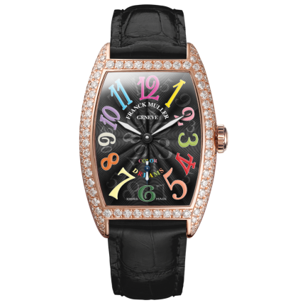 Franck Muller Cintree Curvex Diamonds 25.1 x 35.1 mm 1750 S6 GR COL DRM D 5N BLK BLK