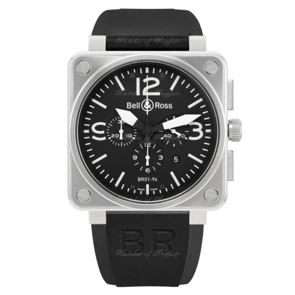 BR0194-BL-ST | Bell & Ross Br 01-94 Steel 46 mm watch. Buy Online