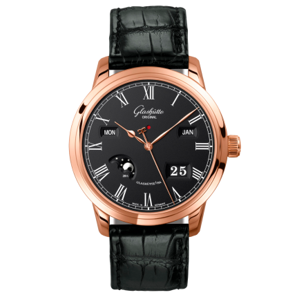 100-02-25-05-50 | Glashutte Original Senator Perpetual Calendar Red Gold 42 mm watch. Buy Online
