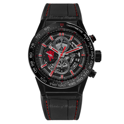 CAR2A1J.FC6400 | TAG Heuer Carrera Calibre Heuer 01 Automatic Manchester United 45 mm watch. Buy Online