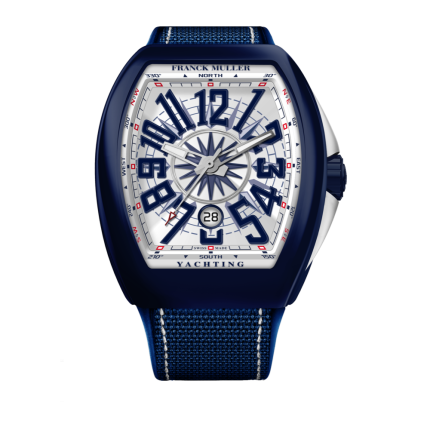 V 45 SC DT YACHT MTBL (BC) MT WH BL | Franck Muller Vanguard Yachting 44 x 53.7 mm watch | Buy Now