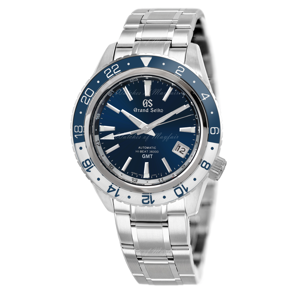 Grand Seiko Sport Mechanical Hi-Beat 36000 GMT Triple Time  mm Watch | Grand  Seiko | Watches of Mayfair Watches of Mayfair