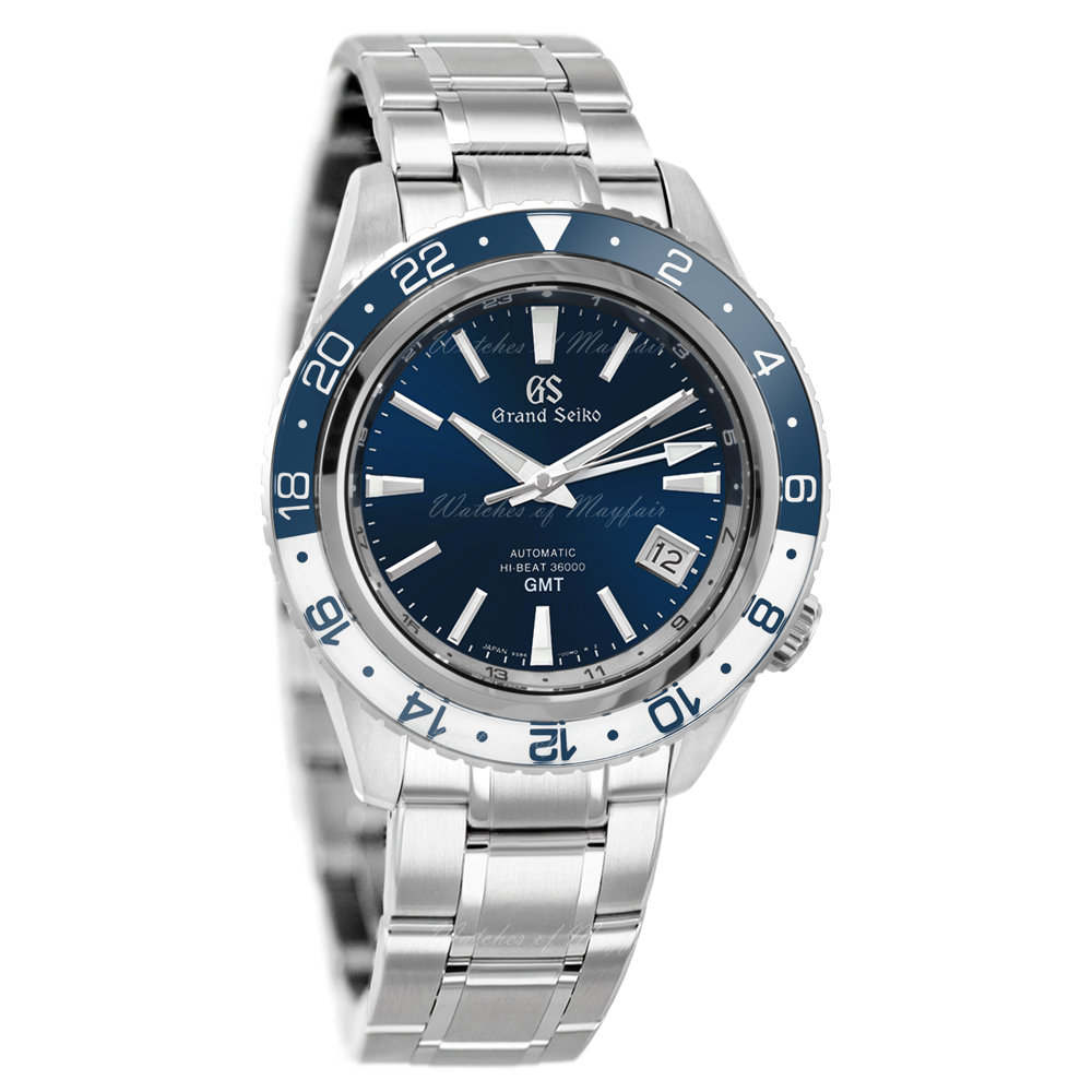 Grand Seiko Sport Mechanical Hi-Beat 36000 GMT Triple Time  mm Watch | Grand  Seiko | Watches of Mayfair Watches of Mayfair