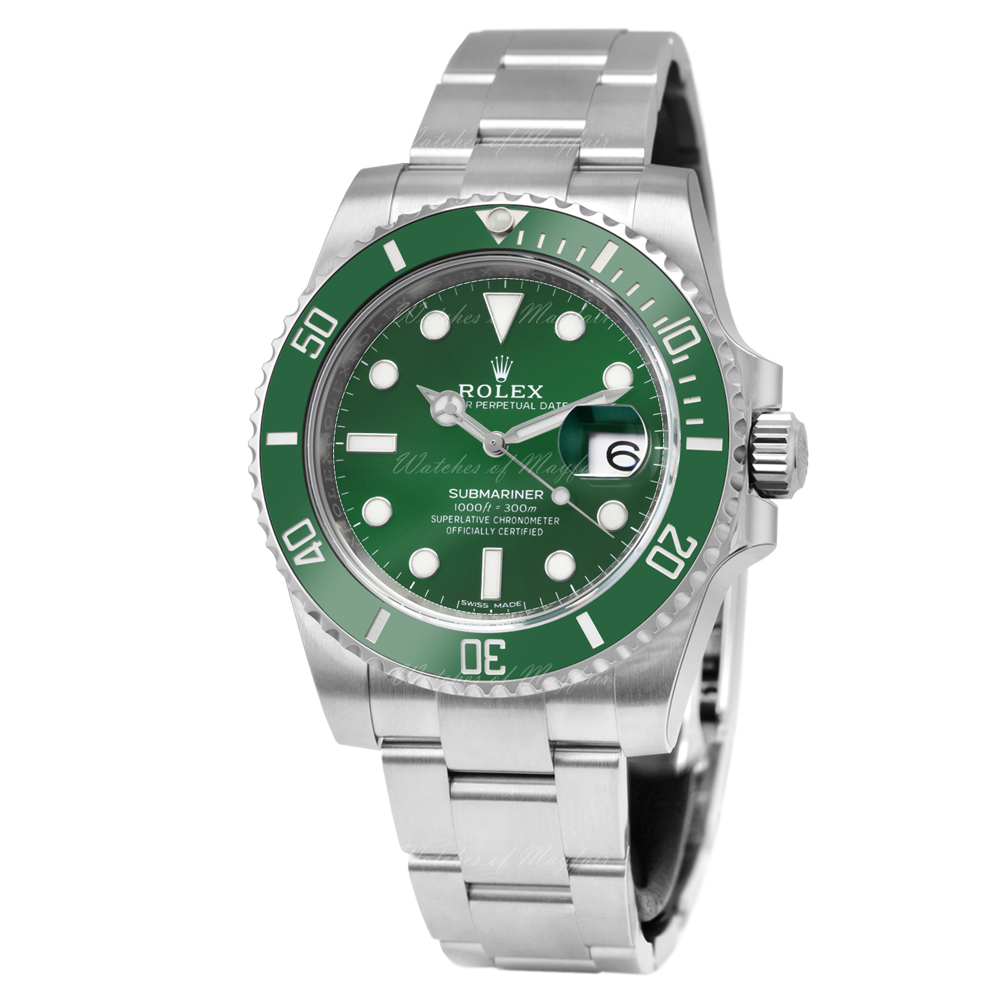 116610LV | Rolex Submariner Date Hulk 40 mm watch. Buy Online Watches of  Mayfair