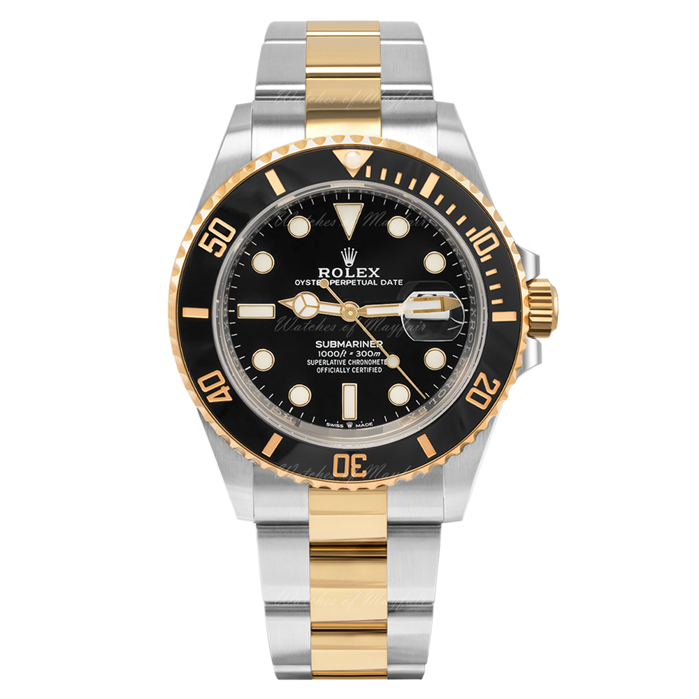 126613LN | Rolex Submariner Date Oyster Yellow Gold 41mm watch. Buy Online  Watches of Mayfair