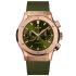 521.OX.8980.RX | Hublot Classic Fusion Chronograph King Gold Green 45 mm watch | Buy Now