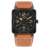 BR0392-HERITAGE-CE | Bell & Ross BR 03-92 Heritage Ceramic 42 mm watch | Buy Online