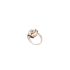 C.23897|Chantecler Campanelle White and Pink Gold Diamond Ring Size 53