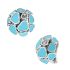 847482-1401 | Buy Chopard Happy Hearts White Gold Turquoise Earrings
