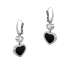 Chopard Happy Hearts White Gold Onyx Diamond Earrings 837482-1210